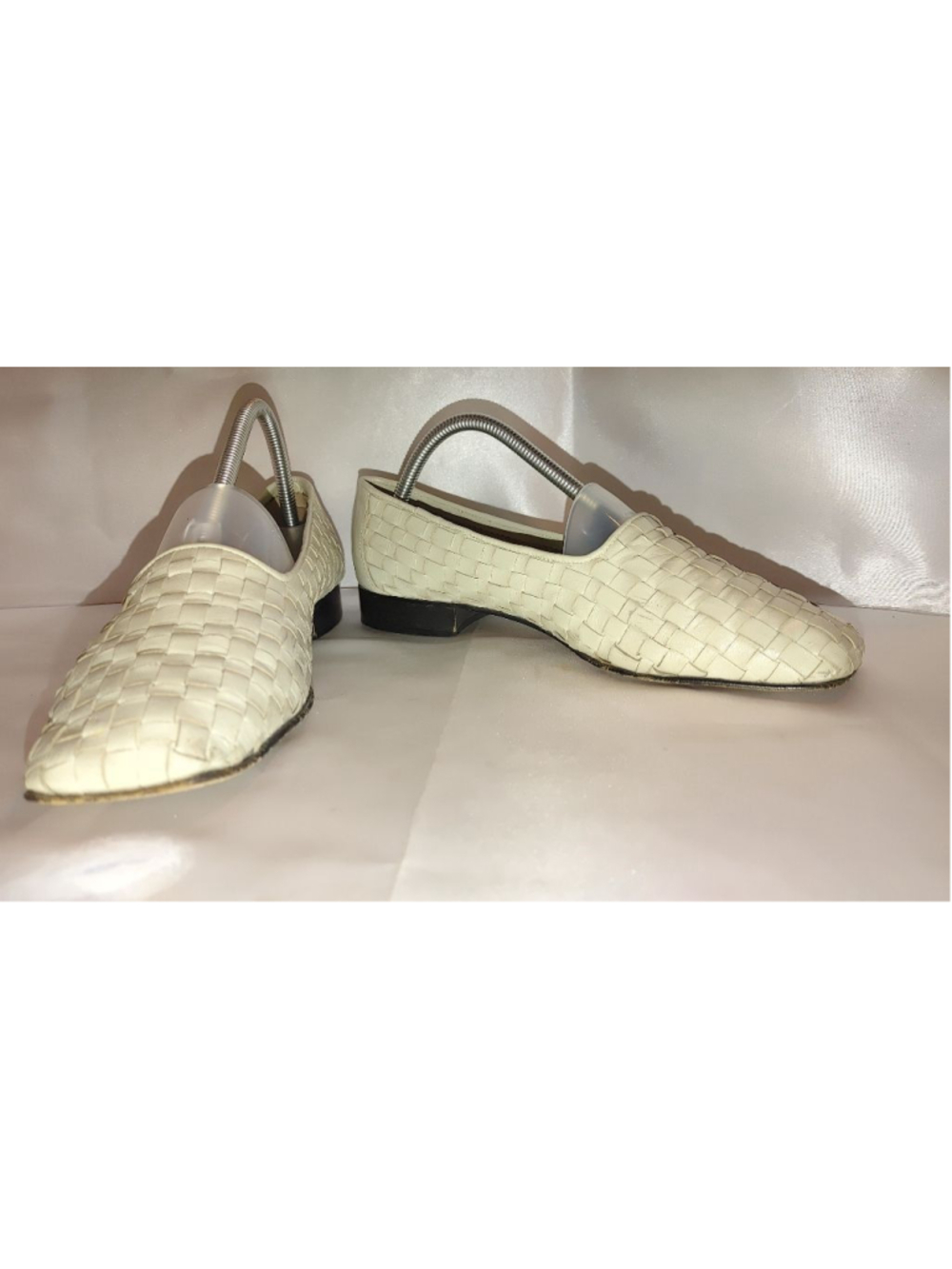 Massimo Dutti Woven Leather Slip Ons Size 9B - Picture 5 of 8